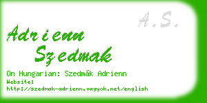 adrienn szedmak business card